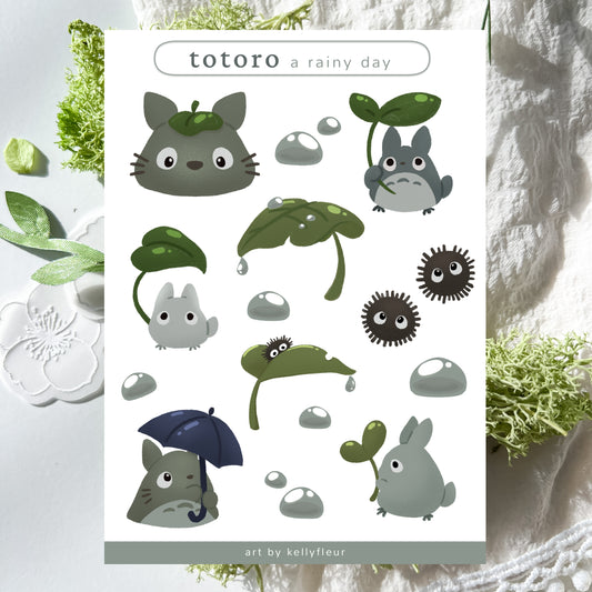 Totoro Matte Mini Sticker Sheet