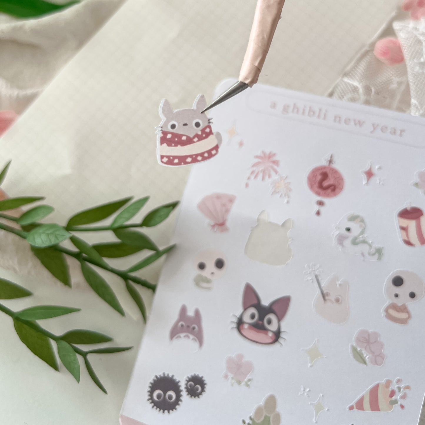 Ghibli New Year Matte Mini Sticker Sheet